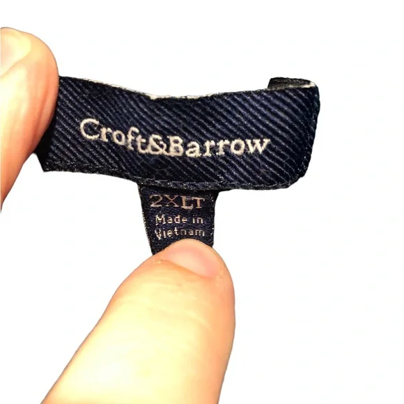 Men’s 2XL Croft and Barrow Teal long sleeve partial zip collared sweatshirt - Picture 9 of 17